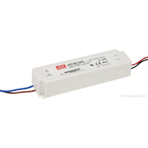 MeanWell 60W LPC-60-1400 60W 9-42V/1400mA LED tápegység