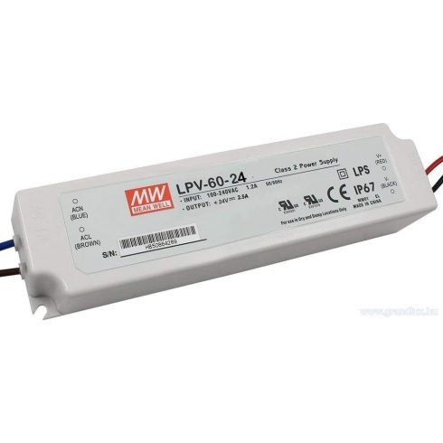 MEANWELL 100W LPV-100-24 100W-24V LED tápegység 